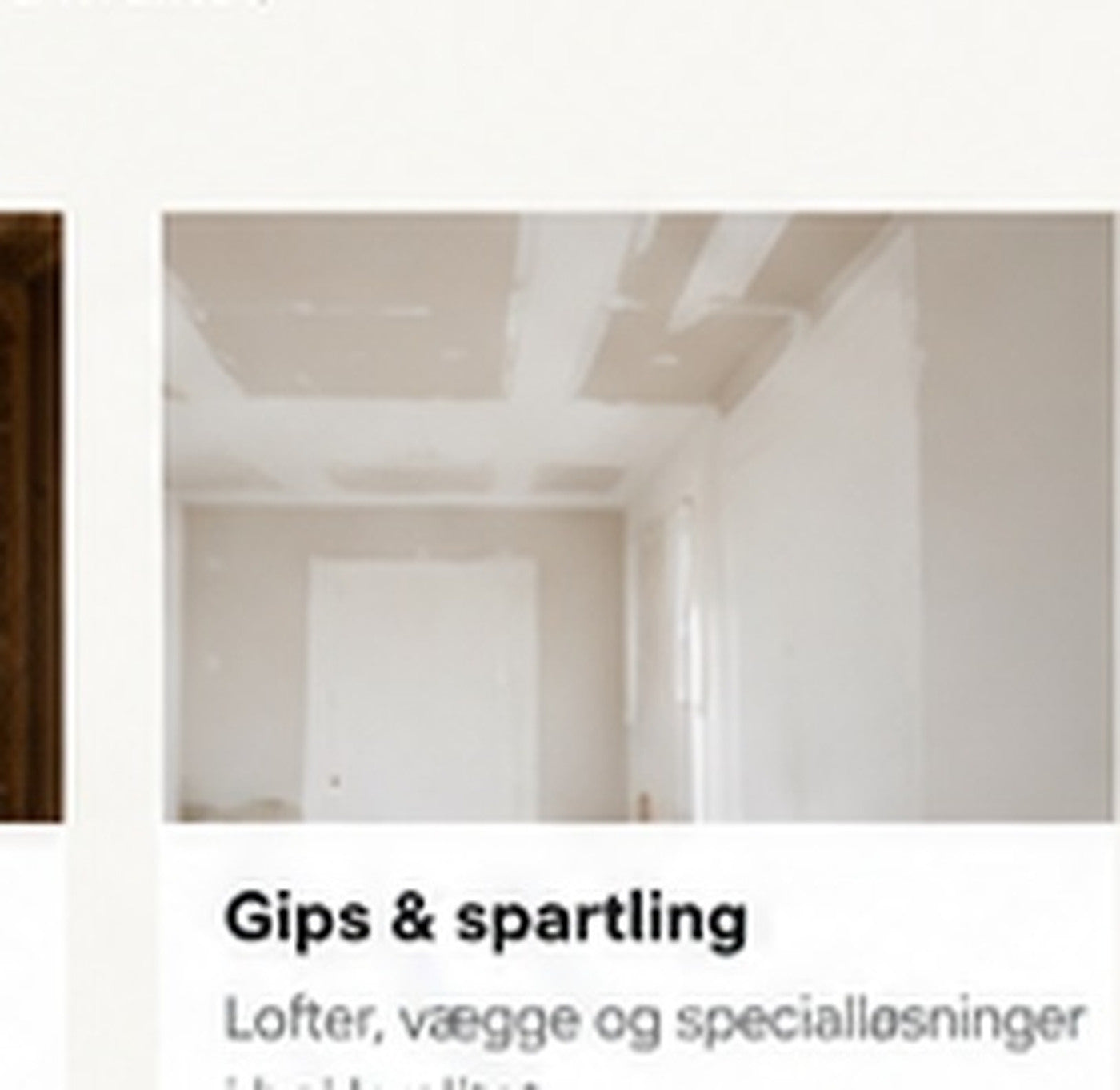 Gips og spartling